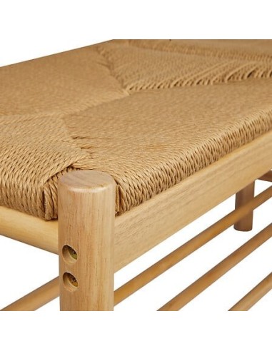 SEDIE: vendita online Panca Maesi, legno naturale, 95 x 35,5 x 45 cm, 100% smontabile, Malakite Collection in offerta
