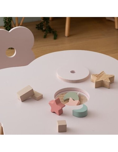 SEDIE: vendita online Sedia Dolce Fiore, Rose, MDF E1/Pine, L. 23 x P. 23 x H. 48 cm in offerta