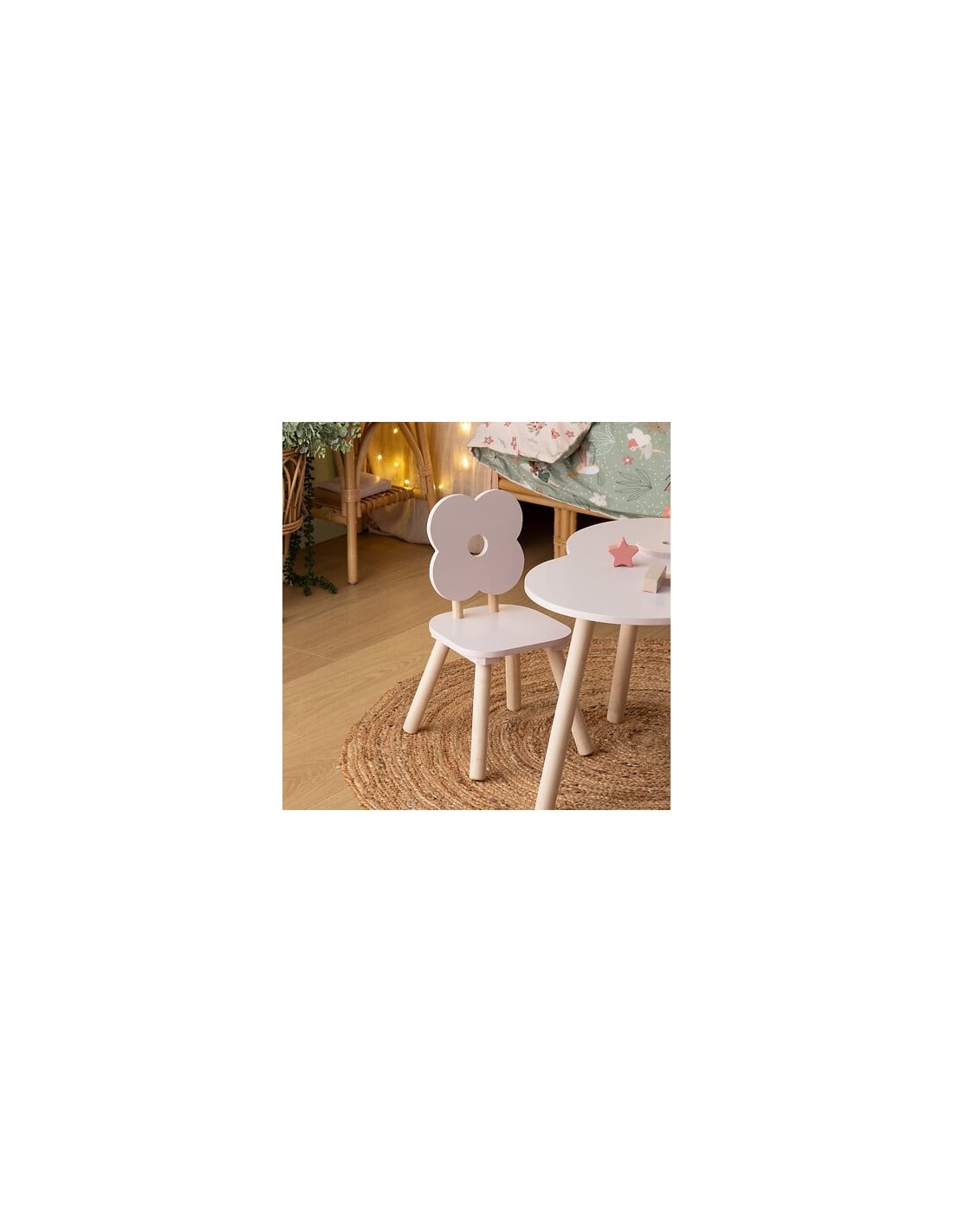 SEDIE: vendita online Sedia Dolce Fiore, Rose, MDF E1/Pine, L. 23 x P. 23 x H. 48 cm in offerta
