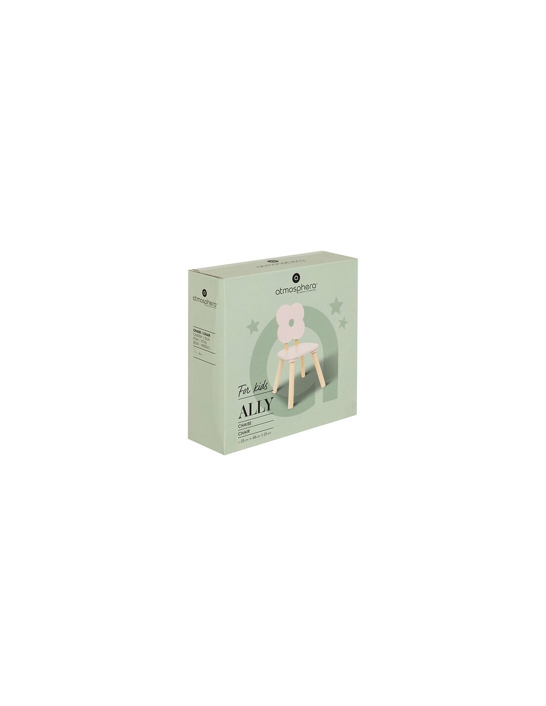 SEDIE: vendita online Sedia Dolce Fiore, Rose, MDF E1/Pine, L. 23 x P. 23 x H. 48 cm in offerta