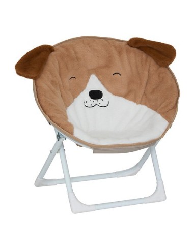 SEDIE: vendita online Sedia pieghevole Falten, stampa cane multicolore, PE e acciaio, L. 50 x P. 40 x H. 50 cm, 1.660 Kg in o...