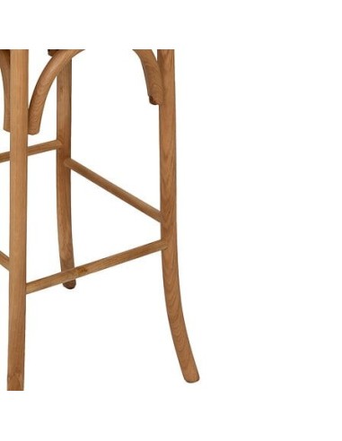 SEDIE: vendita online Sedia da bar alta Isak, rovere naturale, beige, L. 47 x P. 52 x H. 110 cm, 5 Kg, legno massiccio in off...