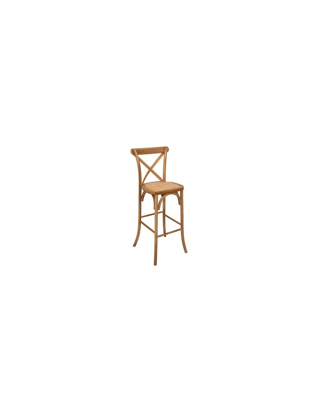 SEDIE: vendita online Sedia da bar alta Isak, rovere naturale, beige, L. 47 x P. 52 x H. 110 cm, 5 Kg, legno massiccio in off...
