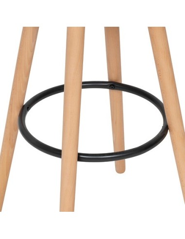 SEDIE: vendita online Sedia da bar alta Maxon, beige, gambe in legno di faggio, PP, L. 40 x P. 43 x H. 92,5 cm, 4.5 Kg in off...
