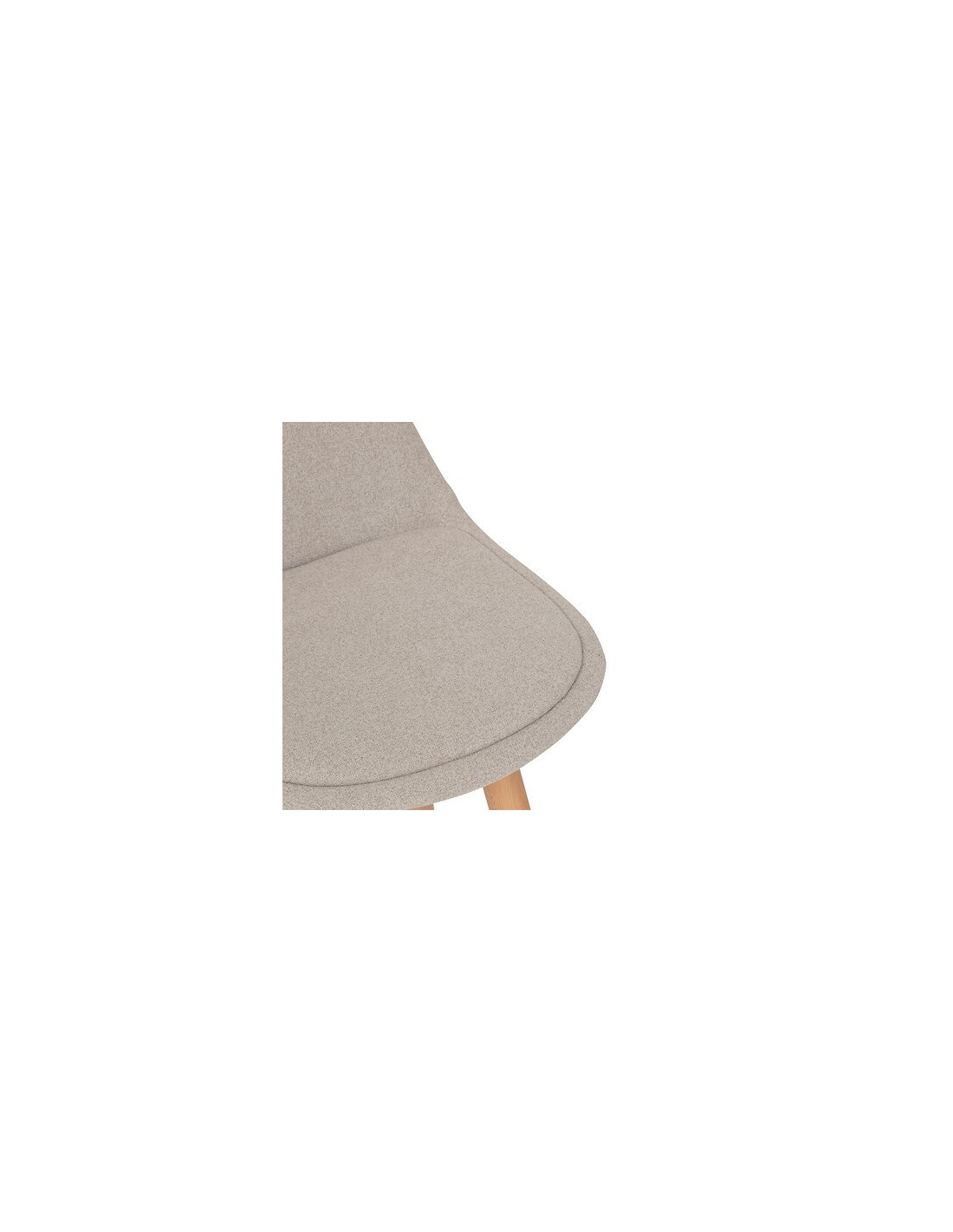 SEDIE: vendita online Sedia da bar alta Maxon, beige, gambe in legno di faggio, PP, L. 40 x P. 43 x H. 92,5 cm, 4.5 Kg in off...