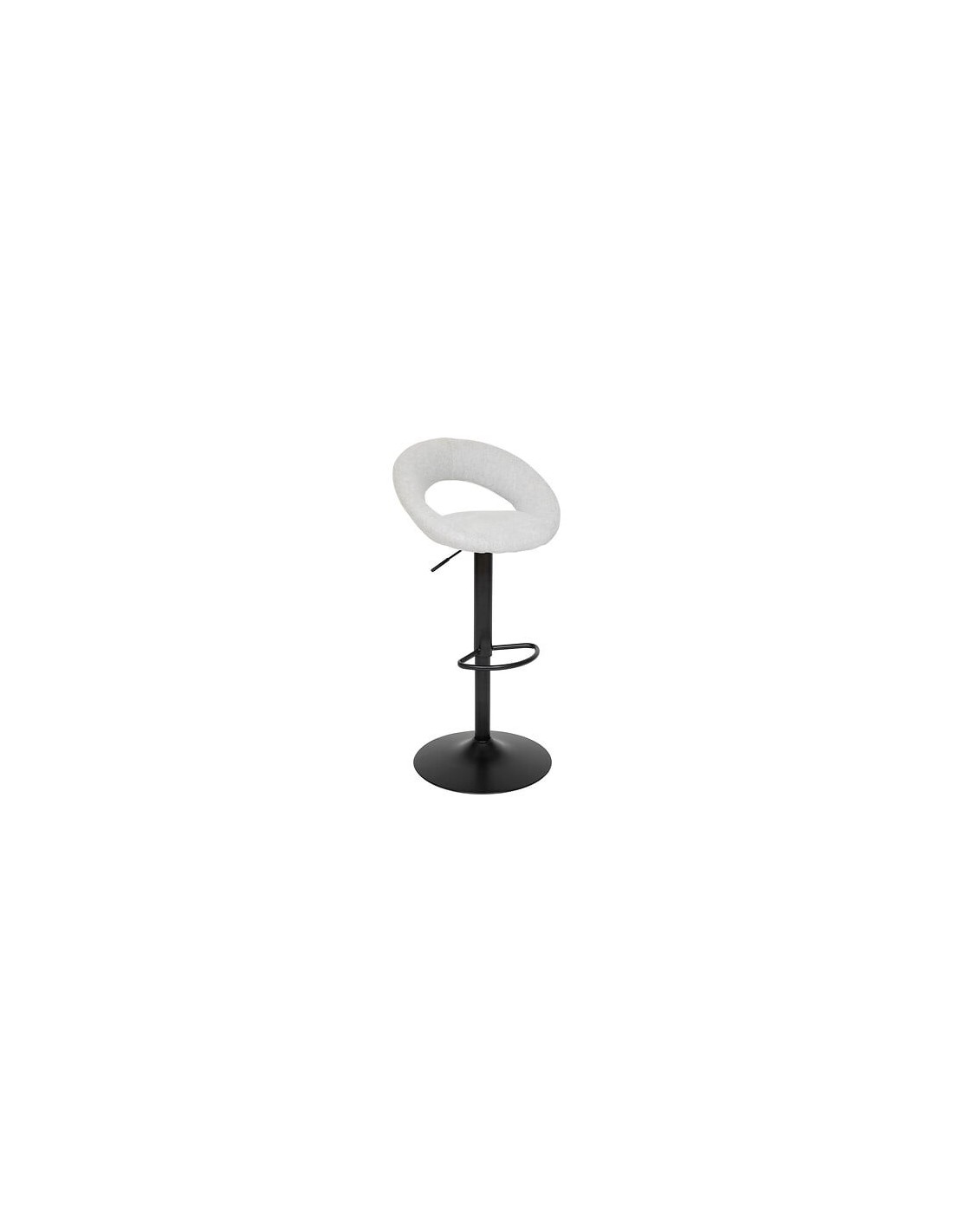 SEDIE: vendita online Sedia da bar alta regolabile Sasha, grigia, struttura in acciaio, L. 48,5 x P. 51,5 x H. 96,5 cm, 6.7 K...