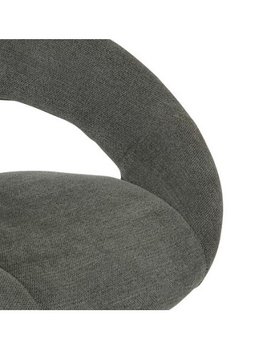 SEDIE: vendita online Sedia da bar alta regolabile Sasha, PU verde cedro, struttura in acciaio, L. 48,5 x P. 51,5 x H. 96,5 c...