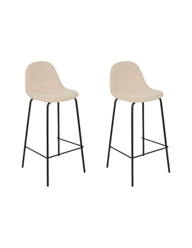 SEDIE: vendita online Sgabello da bar Vladi, bianco, acciaio e plywood E1, L. 43,5 x P. 41,5 x H. 96 cm, 4,55 Kg in offerta