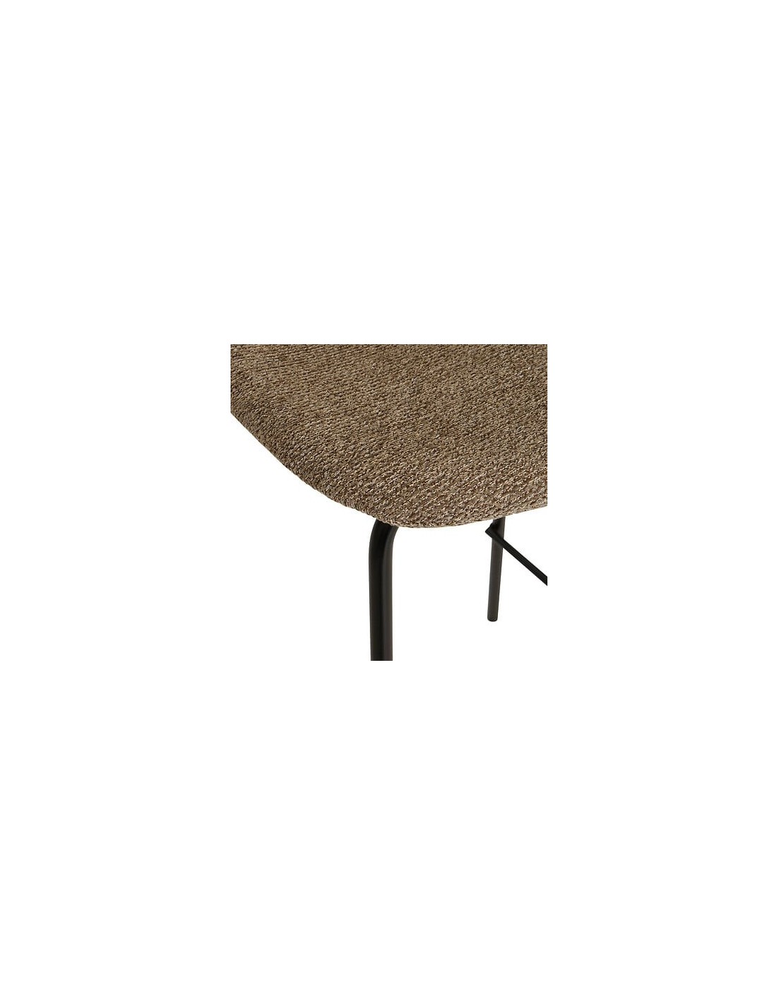 SEDIE: vendita online Sgabello da bar Vladi, moka, beige, acciaio e plywood FSC, L. 43,5 x P. 41,5 x H. 96 cm, 4,55 Kg in off...
