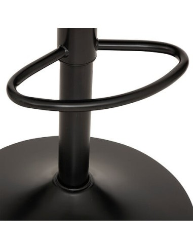 SEDIE: vendita online Sgabello da bar Ilsa, altezza regolabile, nero e grigio scuro, acciaio, Ø 41,5 x H. 76 cm, 5.47 Kg in o...