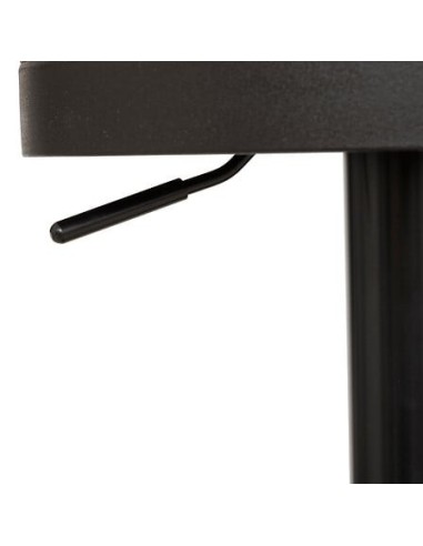 SEDIE: vendita online Sgabello da bar Ilsa, altezza regolabile, nero e grigio scuro, acciaio, Ø 41,5 x H. 76 cm, 5.47 Kg in o...