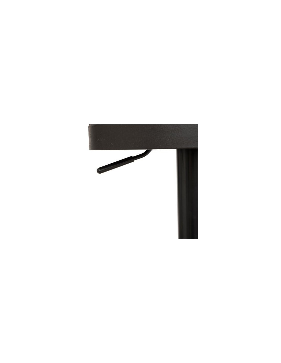 SEDIE: vendita online Sgabello da bar Ilsa, altezza regolabile, nero e grigio scuro, acciaio, Ø 41,5 x H. 76 cm, 5.47 Kg in o...