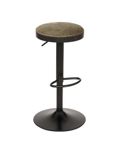 SEDIE: vendita online Sgabello da bar Ilsa, altezza regolabile, nero e kaki, acciaio, Ø 41,5 x H. 76 cm, 5.47 Kg in offerta