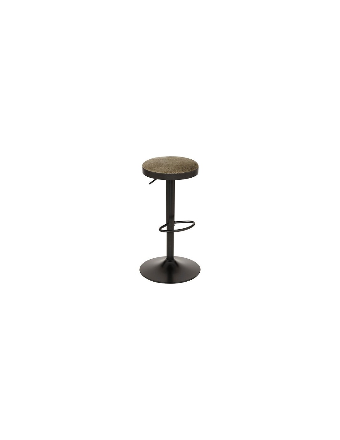 SEDIE: vendita online Sgabello da bar Ilsa, altezza regolabile, nero e kaki, acciaio, Ø 41,5 x H. 76 cm, 5.47 Kg in offerta