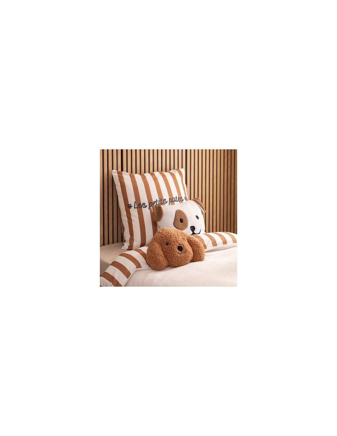 CUSCINI D'ARREDO: vendita online Cuscino bouclé Scott, motivo cane, bianco, 40 x 40 cm, poliestere, collezione Les petits pot...