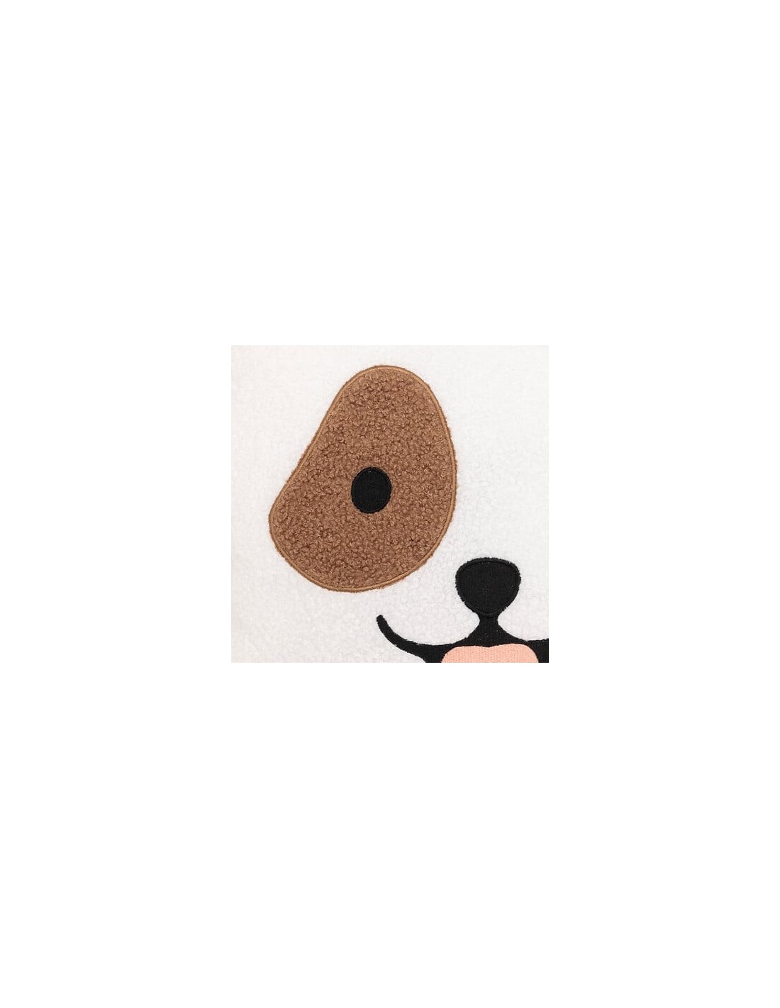 CUSCINI D'ARREDO: vendita online Cuscino bouclé Scott, motivo cane, bianco, 40 x 40 cm, poliestere, collezione Les petits pot...