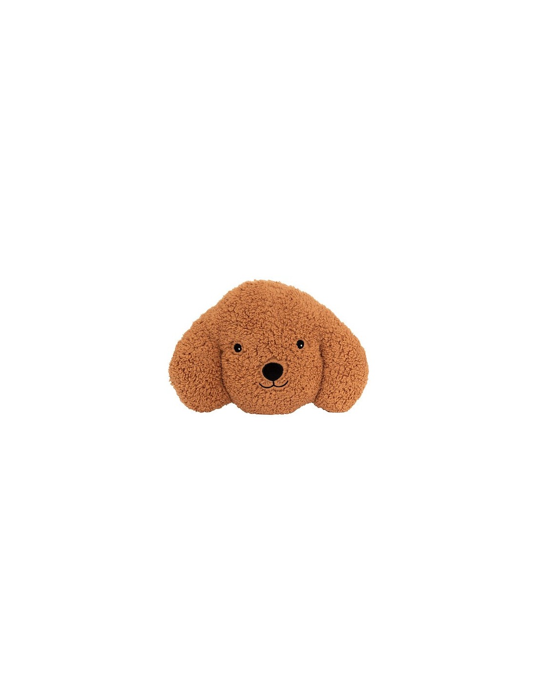 CUSCINI D'ARREDO: vendita online Cuscino forma testa cane, bouclé Scott, marrone, 36 x 8 x 24 cm, poliestere, collezione Les ...
