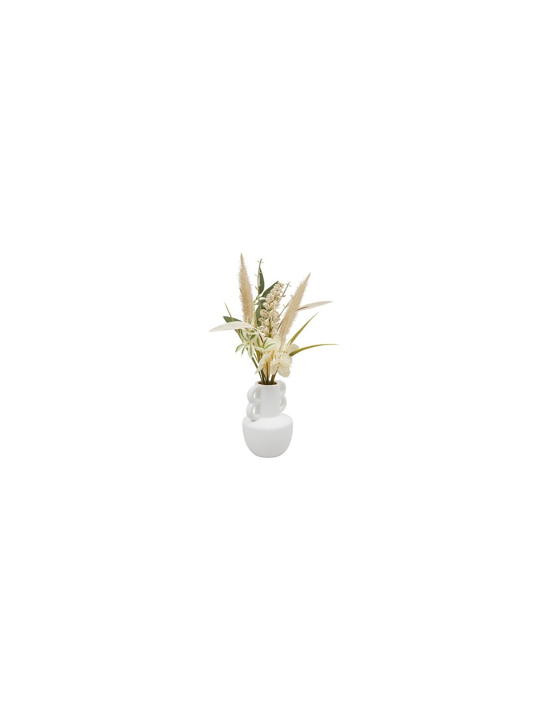 PIANTE E FIORI CON VASO: vendita online Composizione fiori secchi, Dibia, altezza 35 cm, con vaso ceramica assortito, 15 x 9 ...