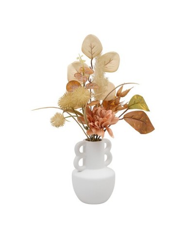 PIANTE E FIORI CON VASO: vendita online Composizione fiori secchi, Dibia, altezza 35 cm, con vaso ceramica assortito, 15 x 9 ...