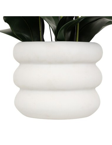 PIANTE E FIORI CON VASO: vendita online Orchidea artificiale Mick, altezza 80 cm, vaso ceramica bianco, 65 x 55 x 80 cm in of...