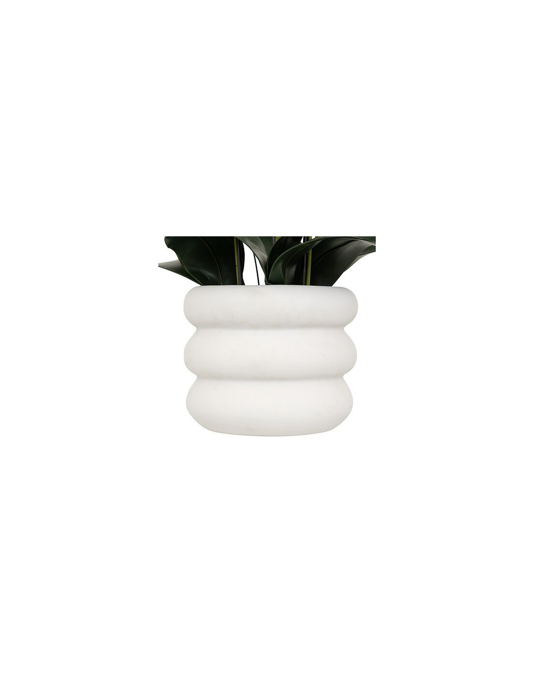 PIANTE E FIORI CON VASO: vendita online Orchidea artificiale Mick, altezza 80 cm, vaso ceramica bianco, 65 x 55 x 80 cm in of...