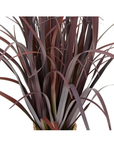 PIANTE E FIORI CON VASO: vendita online Mazzo di lino artificiale, con vaso in cemento, rosso, altezza 91 cm, 70 x 70 x 91 cm...