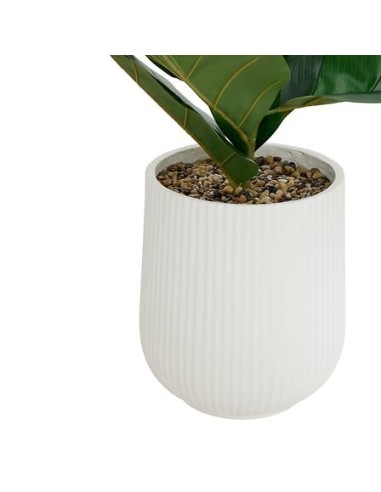 PIANTE E FIORI CON VASO: vendita online Ficus artificiale, con vaso in ceramica scanalata, multicolore, altezza 145 cm, 58 x ...