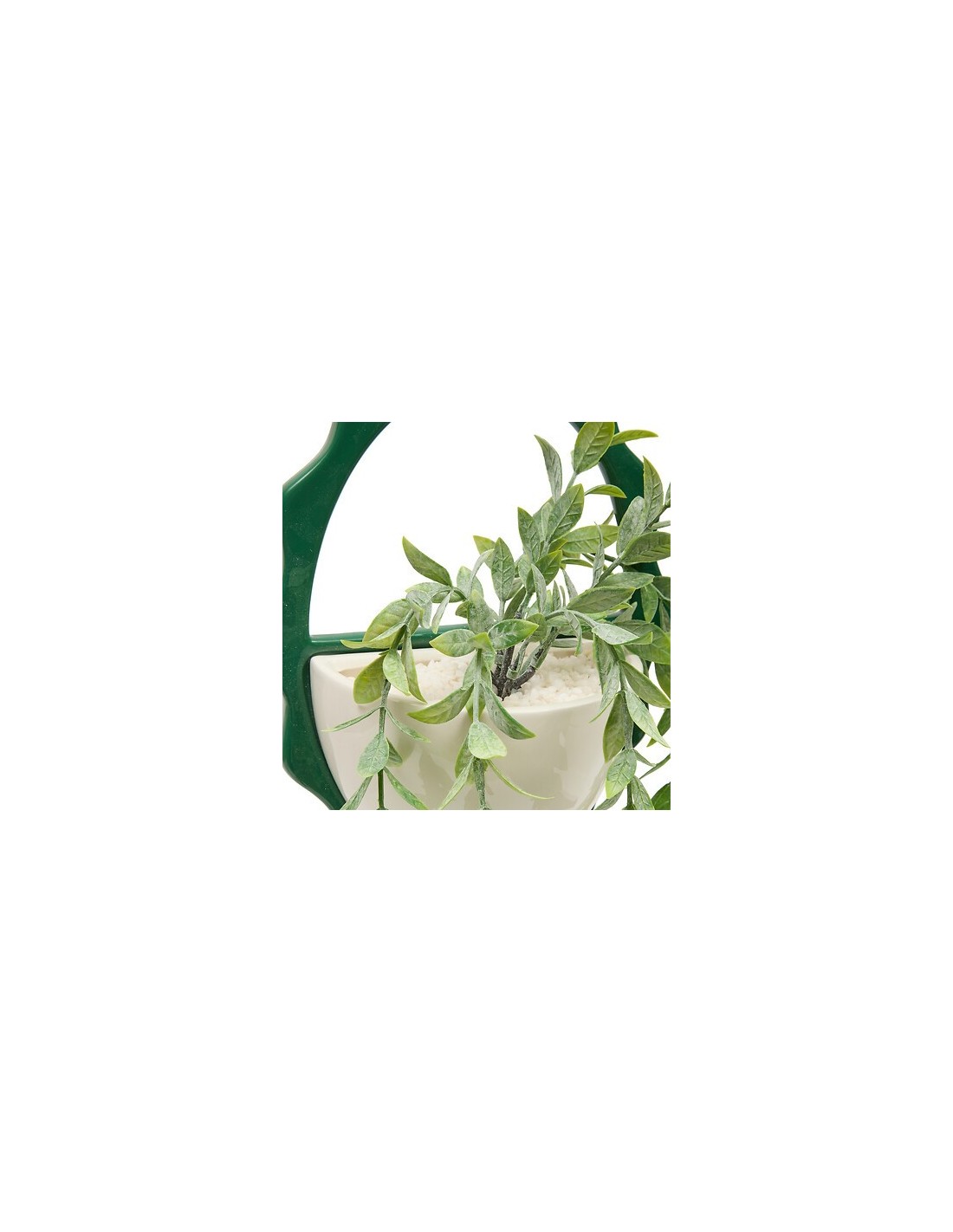 PIANTE E FIORI CON VASO: vendita online Pianta artificiale sospesa, vaso ceramica assortito, Chéri, H. 40 cm, 19,5 x 9 x 52 c...