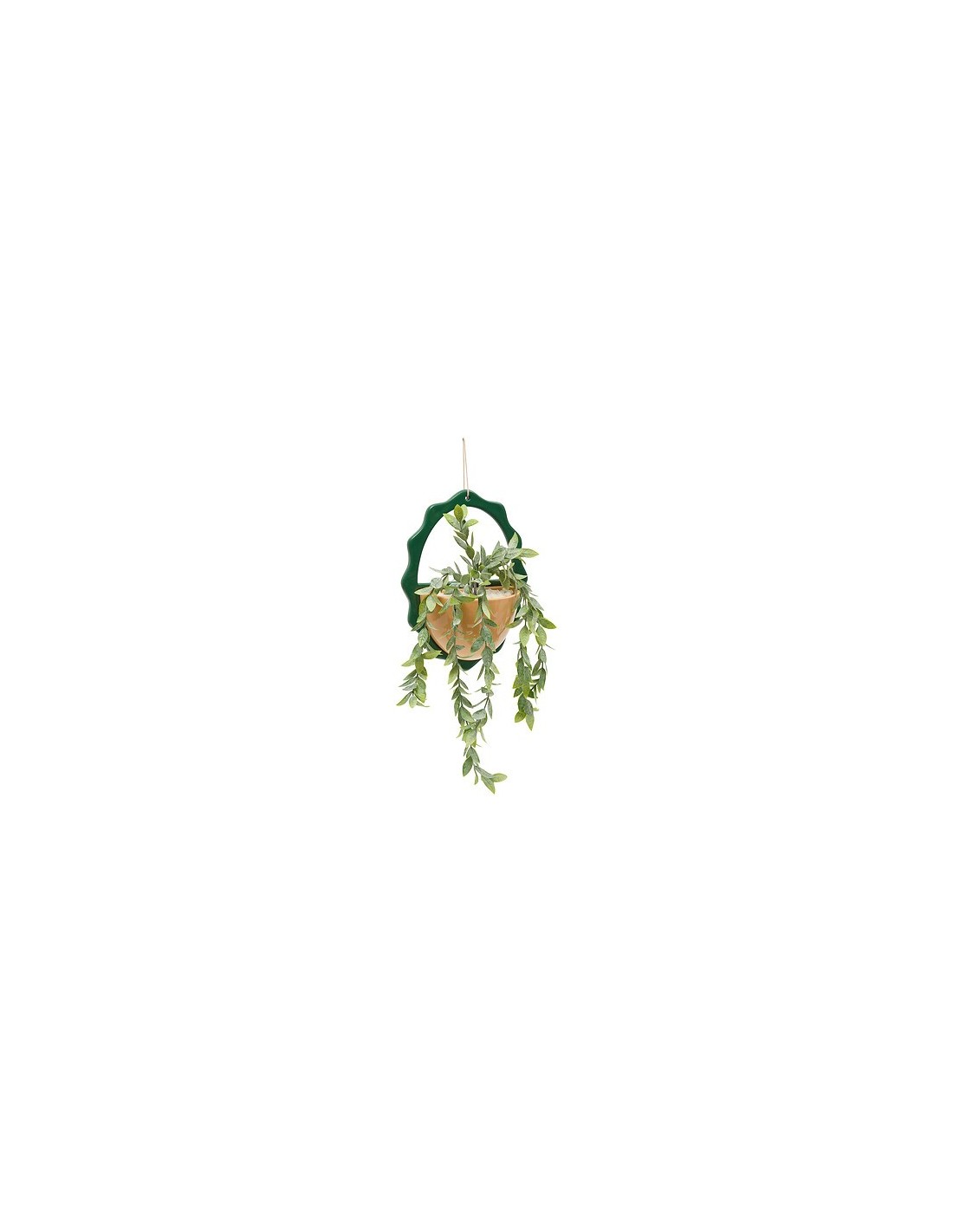 PIANTE E FIORI CON VASO: vendita online Pianta artificiale sospesa, vaso ceramica assortito, Chéri, H. 40 cm, 19,5 x 9 x 52 c...