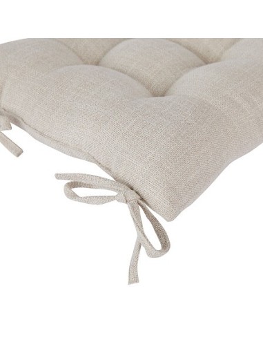 CUSCINI PER SEDIE - ARREDO: vendita online Cuscino per sedia Clem, 38 x 38 cm, poliestere beige lino, altezza 5 cm in offerta