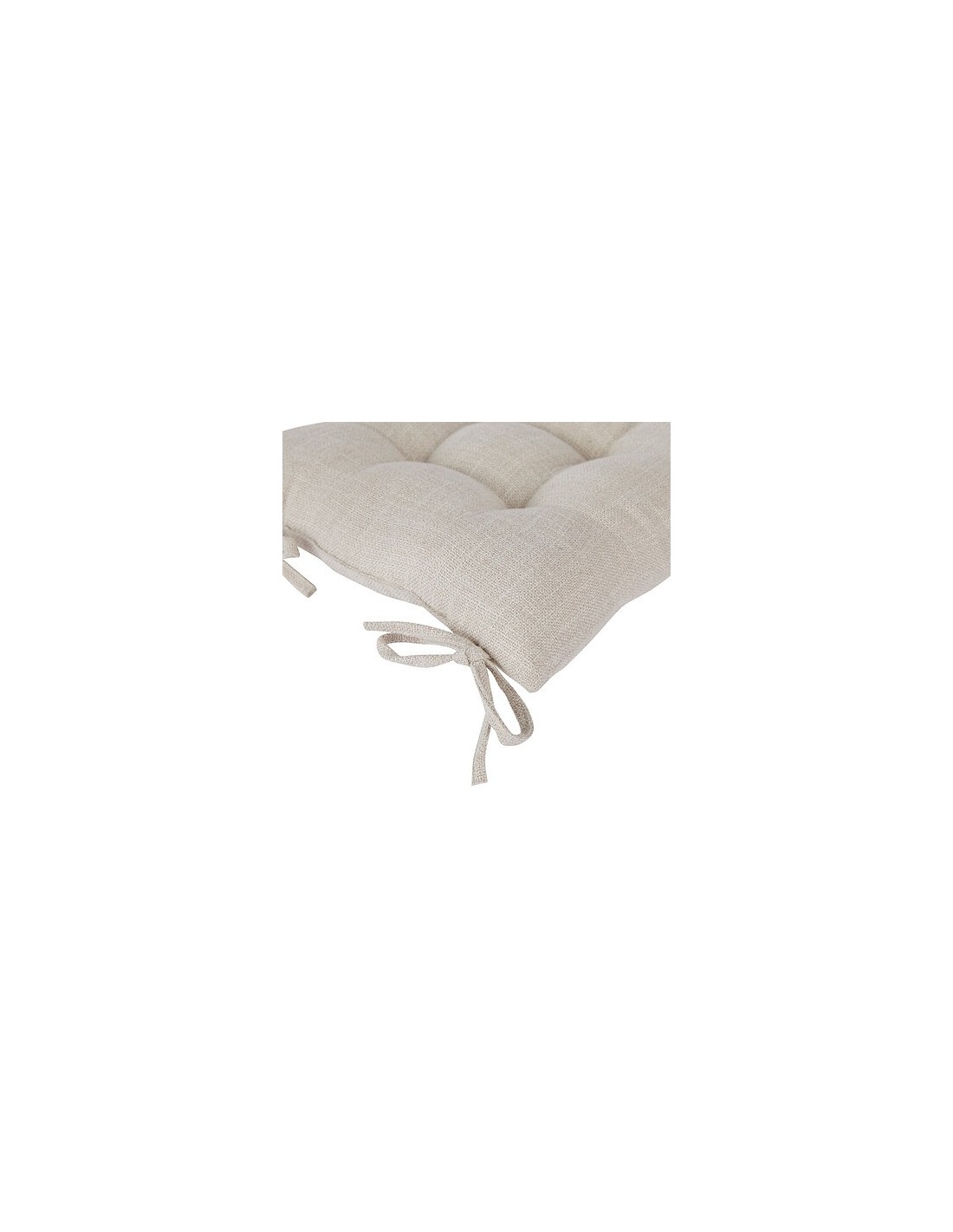 CUSCINI PER SEDIE - ARREDO: vendita online Cuscino per sedia Clem, 38 x 38 cm, poliestere beige lino, altezza 5 cm in offerta