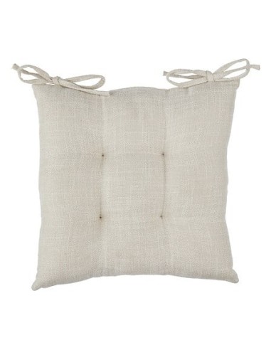 CUSCINI PER SEDIE - ARREDO: vendita online Cuscino per sedia Clem, 38 x 38 cm, poliestere beige lino, altezza 5 cm in offerta