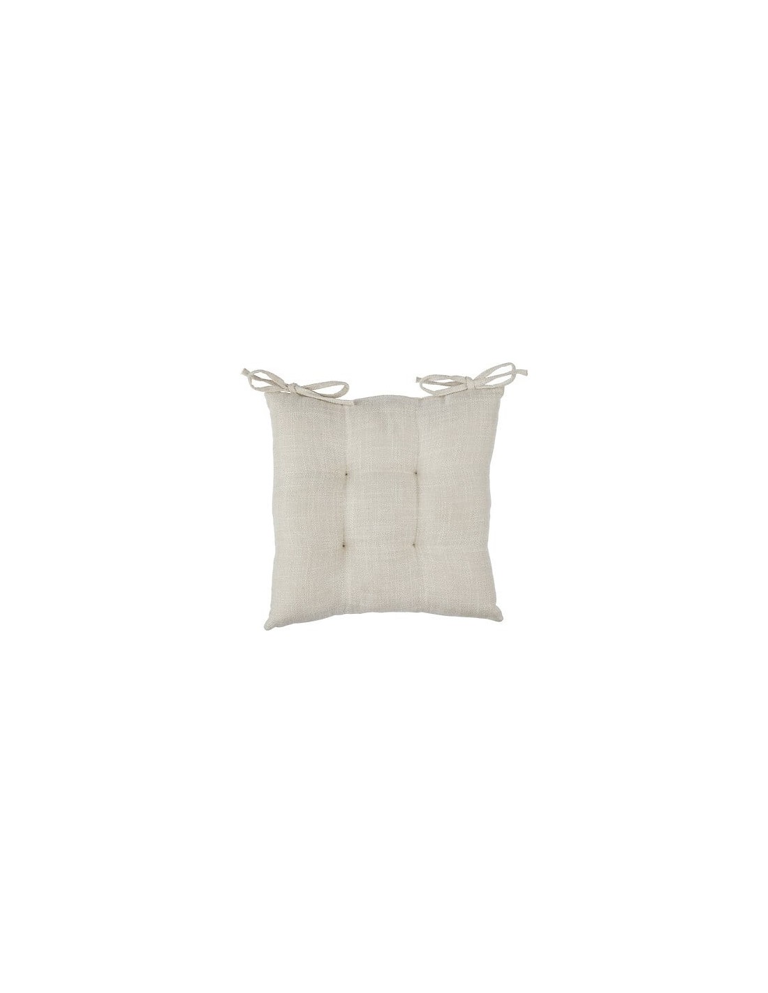 CUSCINI PER SEDIE - ARREDO: vendita online Cuscino per sedia Clem, 38 x 38 cm, poliestere beige lino, altezza 5 cm in offerta