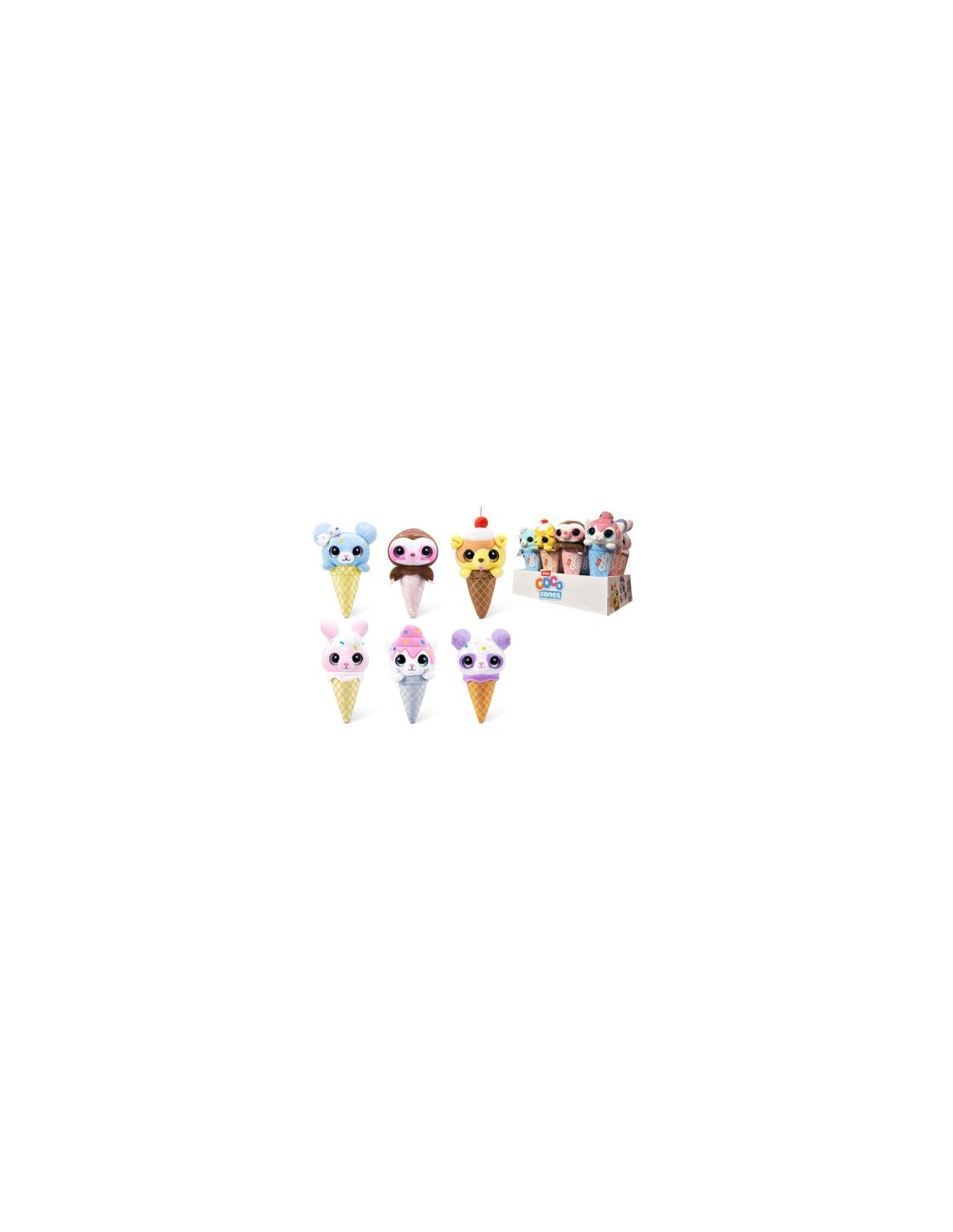 Coco Cones Sweet peluche in cono assortito ZUR9638 |shopincasa.it