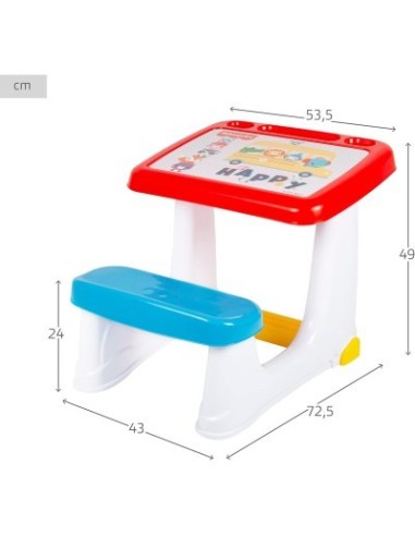 Banco scuola Fischer Price 49×54×72 cm bambini |shopincasa.it
