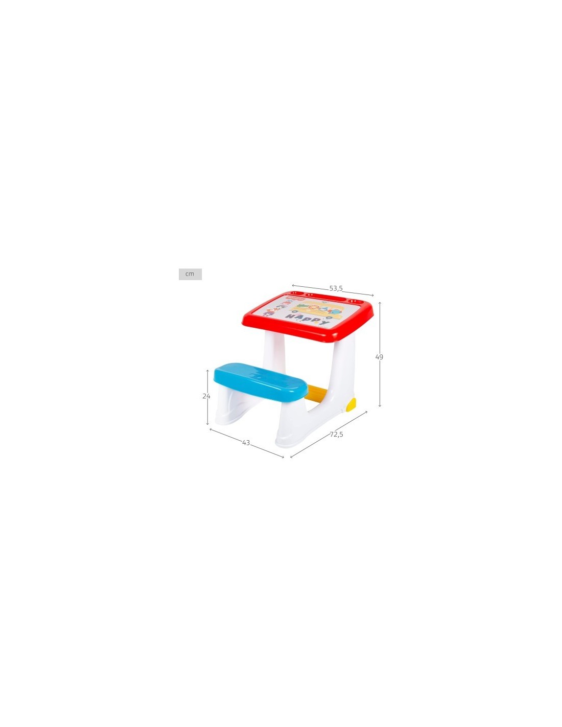 Banco scuola Fischer Price 49×54×72 cm bambini |shopincasa.it