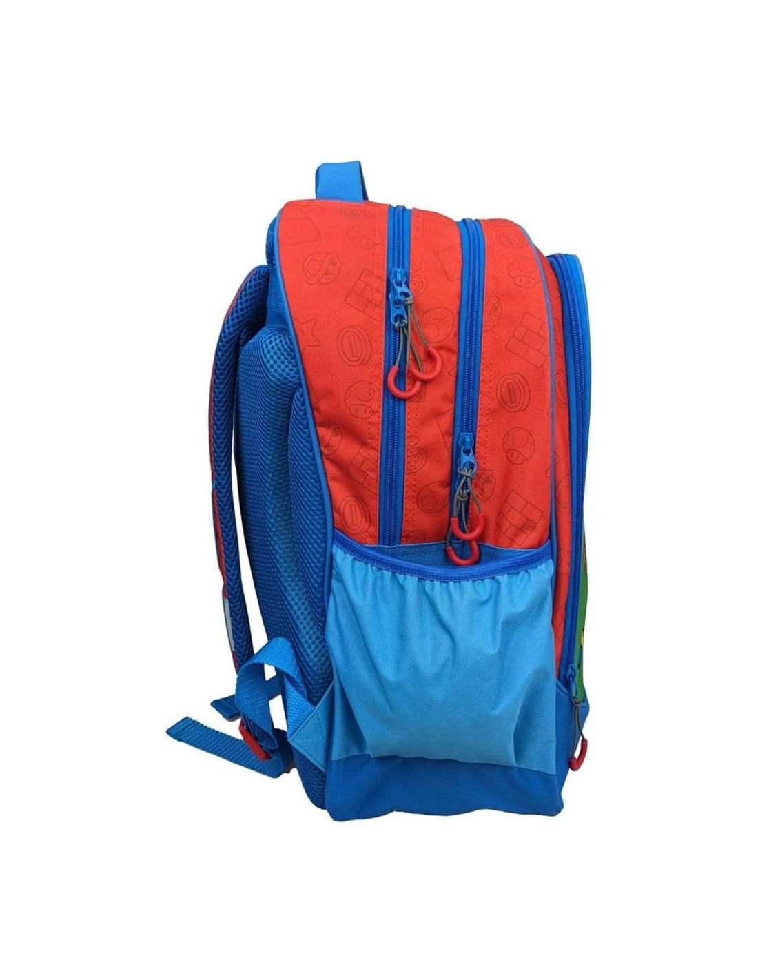 Zaino grande Super Mario con tasche e zip |shopincasa.it