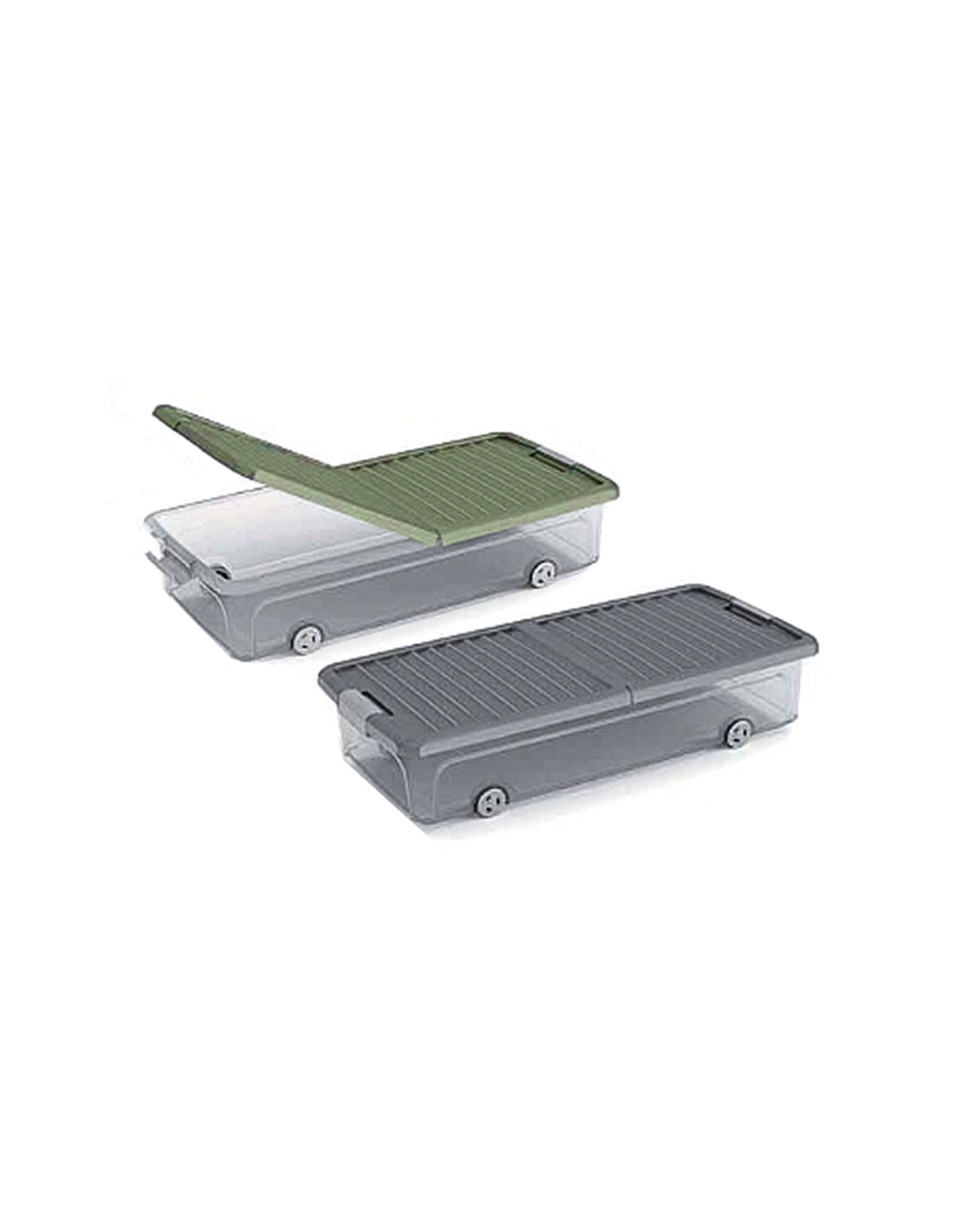 W BOX CONTENITORE 35LT CON RUOTE ASSORTITO 74X37X16,5CM