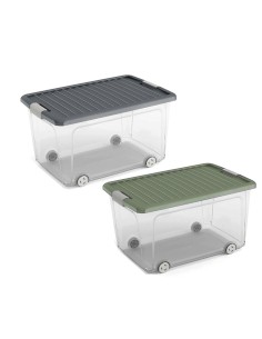 W BOX CONTENITORE L CON RUOTE ASSORTITO 56,5X39X31,5CM