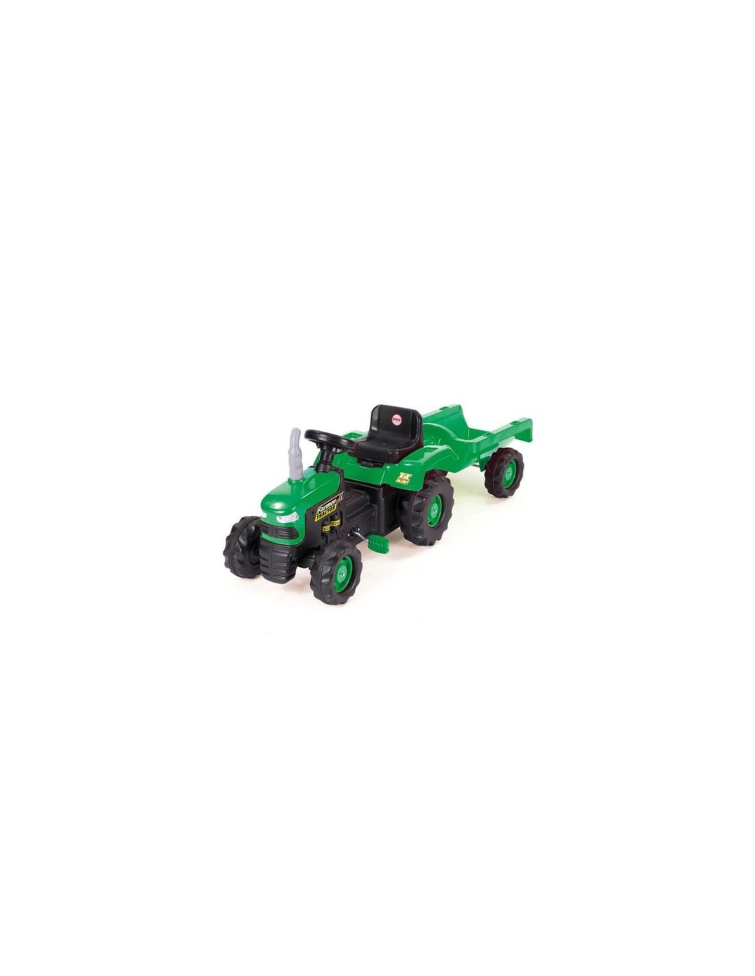 Trattore verde a pedali con rimorchio per bambini DOL8053 | shopincasa.it