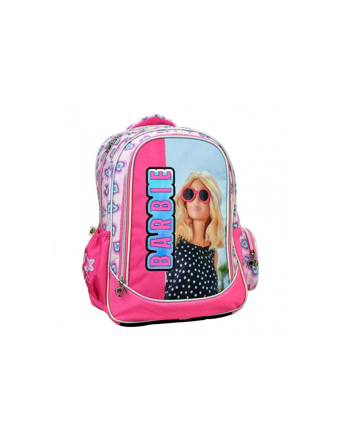 Zaino Barbie grande con 3 cerniere per scuola bambina 349-86031 | shopincasa.it