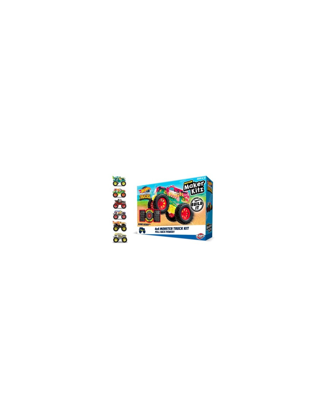 Hot Wheels Monster Truck Maker Kitz con motori pull-back | shopincasa.it