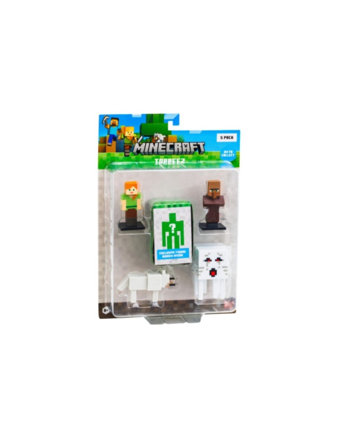 Minecraft Set 5 Personaggi Assortiti MCR175755 Ufficiale +6 Anni | Shop in Casa