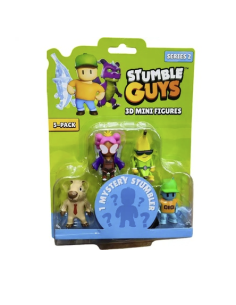 Set 5 mini figures 3D Stumble Guys Serie 2 personaggi assortiti | shopincasa.it
