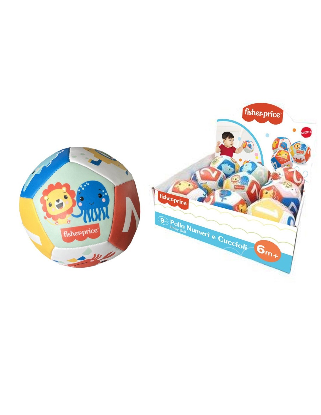 Palla numeri e cuccioli Fisher‑Price modello FPRF0909 | shopincasa.it