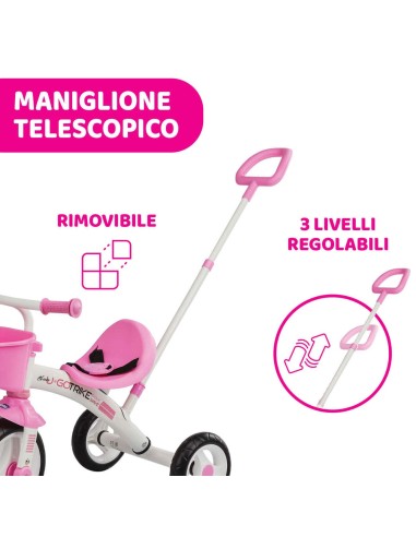 Chicco Triciclo U-GO 2 in 1 – Con Manico Telescopico | Shopincasa.it