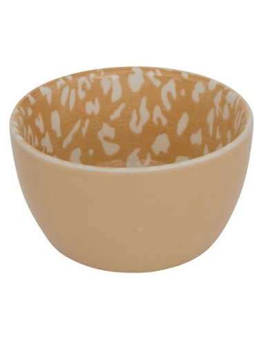ACCESSORI VARI: vendita online Servizio aperitivo 4 pezzi, coppette stoneware, vassoio bambù, beige e moka, design elegante, ...
