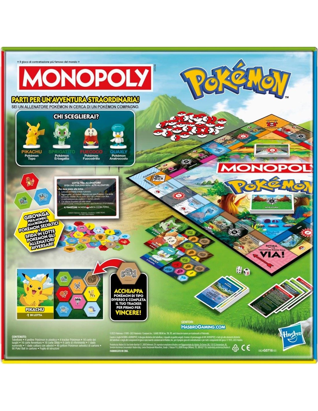 Gioco da tavolo Monopoly Pokémon versione italiana con pedine e carte | shopincasa.it