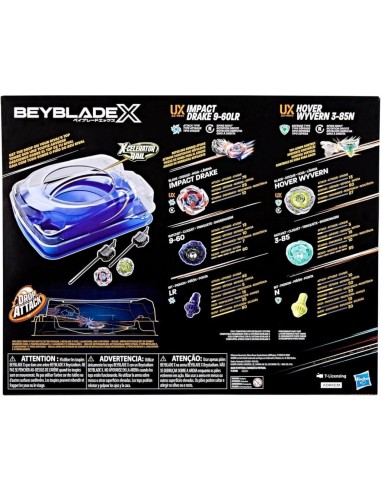 Set battaglia Beyblade X Drop Attack con arena e trottole Hasbro | shopincasa.it