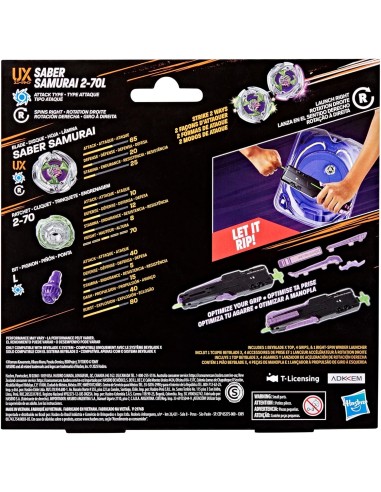Set Beyblade X con Victory Grip, lanciatore destrorso e trottola attacco | shopincasa.it